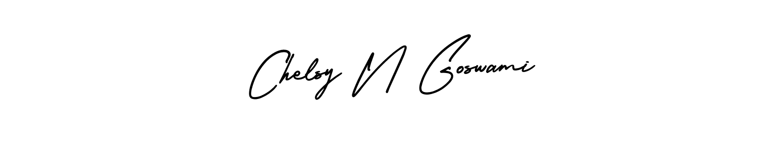 Best and Professional Signature Style for Chelsy N Goswami. AmerikaSignatureDemo-Regular Best Signature Style Collection. Chelsy N Goswami signature style 3 images and pictures png