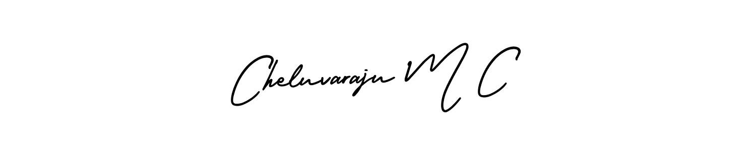 AmerikaSignatureDemo-Regular is a professional signature style that is perfect for those who want to add a touch of class to their signature. It is also a great choice for those who want to make their signature more unique. Get Cheluvaraju M C name to fancy signature for free. Cheluvaraju M C signature style 3 images and pictures png