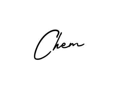 Use a signature maker to create a handwritten signature online. With this signature software, you can design (AmerikaSignatureDemo-Regular) your own signature for name Chem. Chem signature style 3 images and pictures png