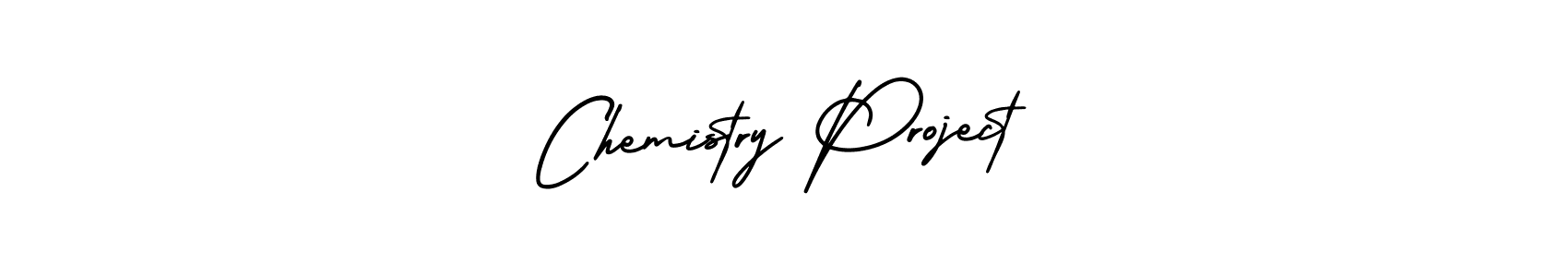 You should practise on your own different ways (AmerikaSignatureDemo-Regular) to write your name (Chemistry Project) in signature. don't let someone else do it for you. Chemistry Project signature style 3 images and pictures png