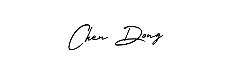 The best way (AmerikaSignatureDemo-Regular) to make a short signature is to pick only two or three words in your name. The name Chen Dong include a total of six letters. For converting this name. Chen Dong signature style 3 images and pictures png