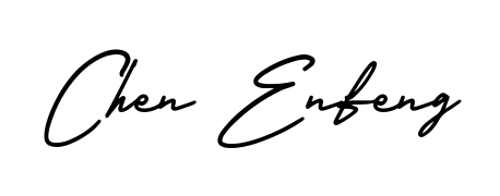 This is the best signature style for the Chen Enfeng name. Also you like these signature font (AmerikaSignatureDemo-Regular). Mix name signature. Chen Enfeng signature style 3 images and pictures png