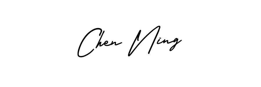 Create a beautiful signature design for name Chen Ning. With this signature (AmerikaSignatureDemo-Regular) fonts, you can make a handwritten signature for free. Chen Ning signature style 3 images and pictures png