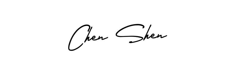 This is the best signature style for the Chen Shen name. Also you like these signature font (AmerikaSignatureDemo-Regular). Mix name signature. Chen Shen signature style 3 images and pictures png