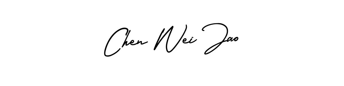 Chen Wei Jao stylish signature style. Best Handwritten Sign (AmerikaSignatureDemo-Regular) for my name. Handwritten Signature Collection Ideas for my name Chen Wei Jao. Chen Wei Jao signature style 3 images and pictures png
