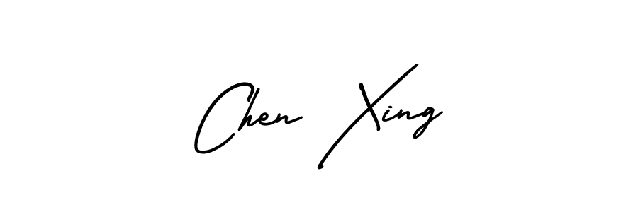 You should practise on your own different ways (AmerikaSignatureDemo-Regular) to write your name (Chen Xing) in signature. don't let someone else do it for you. Chen Xing signature style 3 images and pictures png