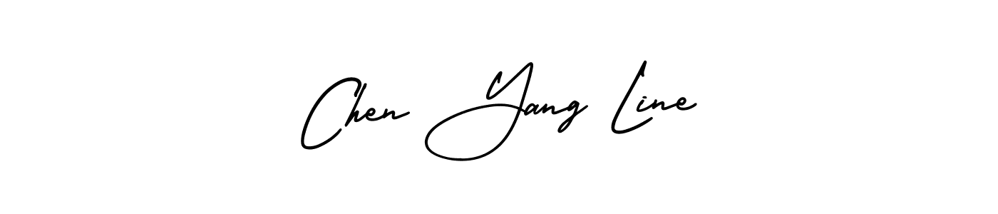 It looks lik you need a new signature style for name Chen Yang Line. Design unique handwritten (AmerikaSignatureDemo-Regular) signature with our free signature maker in just a few clicks. Chen Yang Line signature style 3 images and pictures png