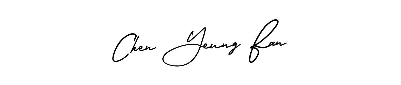 This is the best signature style for the Chen Yeung Fan name. Also you like these signature font (AmerikaSignatureDemo-Regular). Mix name signature. Chen Yeung Fan signature style 3 images and pictures png
