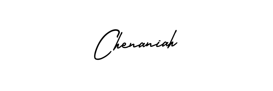 How to make Chenaniah signature? AmerikaSignatureDemo-Regular is a professional autograph style. Create handwritten signature for Chenaniah name. Chenaniah signature style 3 images and pictures png