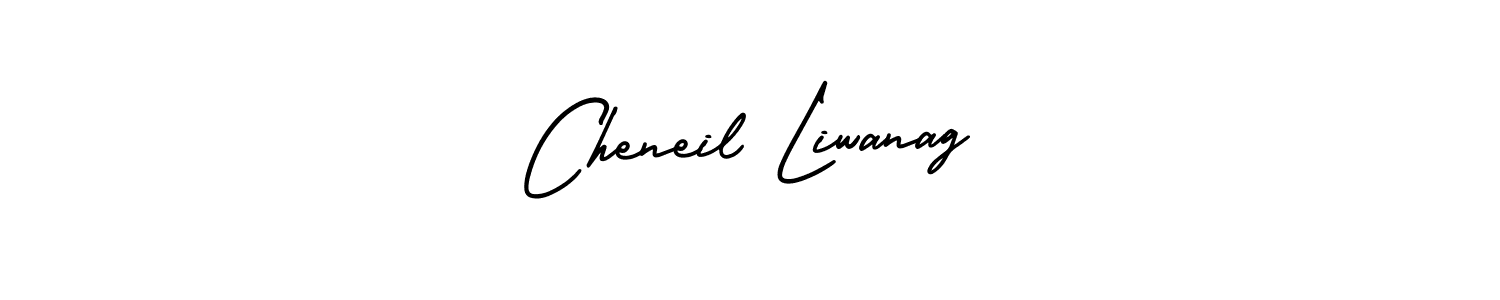 Design your own signature with our free online signature maker. With this signature software, you can create a handwritten (AmerikaSignatureDemo-Regular) signature for name Cheneil Liwanag. Cheneil Liwanag signature style 3 images and pictures png