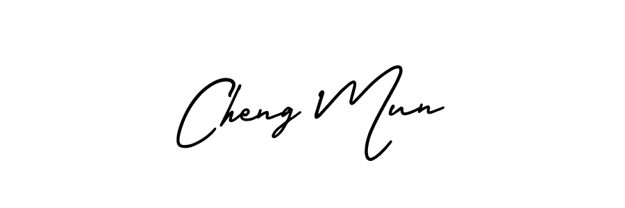 Create a beautiful signature design for name Cheng Mun. With this signature (AmerikaSignatureDemo-Regular) fonts, you can make a handwritten signature for free. Cheng Mun signature style 3 images and pictures png