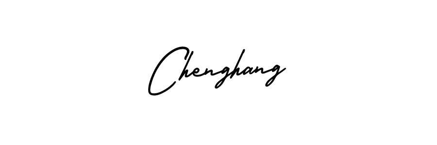 It looks lik you need a new signature style for name Chenghang. Design unique handwritten (AmerikaSignatureDemo-Regular) signature with our free signature maker in just a few clicks. Chenghang signature style 3 images and pictures png