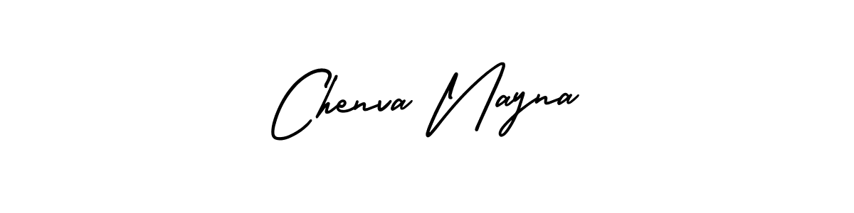 Similarly AmerikaSignatureDemo-Regular is the best handwritten signature design. Signature creator online .You can use it as an online autograph creator for name Chenva Nayna. Chenva Nayna signature style 3 images and pictures png