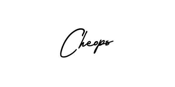 Design your own signature with our free online signature maker. With this signature software, you can create a handwritten (AmerikaSignatureDemo-Regular) signature for name Cheops. Cheops signature style 3 images and pictures png