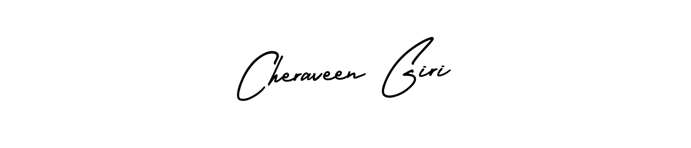 How to Draw Cheraveen Giri signature style? AmerikaSignatureDemo-Regular is a latest design signature styles for name Cheraveen Giri. Cheraveen Giri signature style 3 images and pictures png