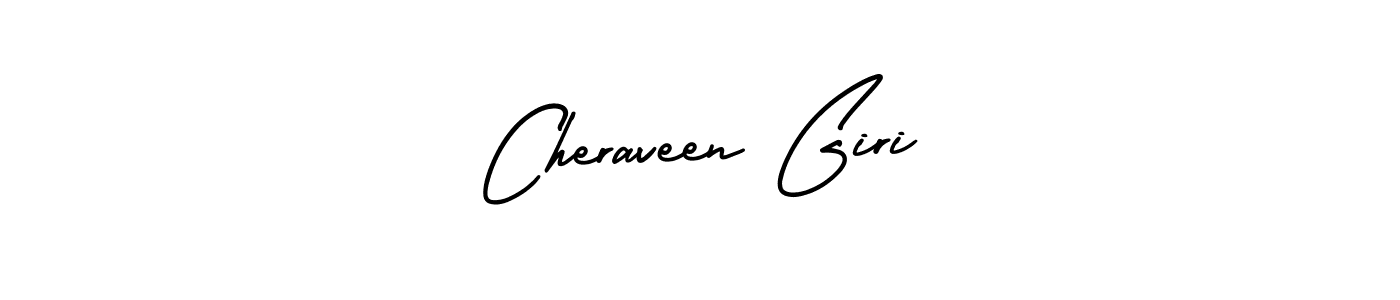 How to Draw Cheraveen Giri signature style? AmerikaSignatureDemo-Regular is a latest design signature styles for name Cheraveen Giri. Cheraveen Giri signature style 3 images and pictures png