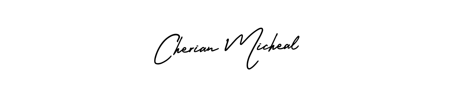 Make a short Cherian Micheal signature style. Manage your documents anywhere anytime using AmerikaSignatureDemo-Regular. Create and add eSignatures, submit forms, share and send files easily. Cherian Micheal signature style 3 images and pictures png