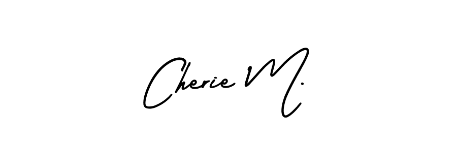 It looks lik you need a new signature style for name Cherie M.. Design unique handwritten (AmerikaSignatureDemo-Regular) signature with our free signature maker in just a few clicks. Cherie M. signature style 3 images and pictures png