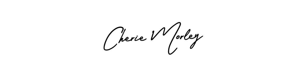 How to make Cherie Morley name signature. Use AmerikaSignatureDemo-Regular style for creating short signs online. This is the latest handwritten sign. Cherie Morley signature style 3 images and pictures png