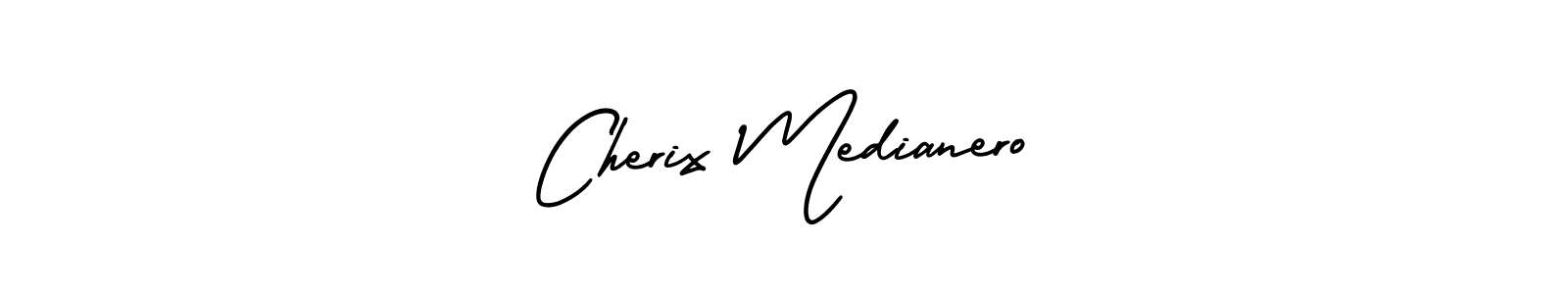 Create a beautiful signature design for name Cherix Medianero. With this signature (AmerikaSignatureDemo-Regular) fonts, you can make a handwritten signature for free. Cherix Medianero signature style 3 images and pictures png