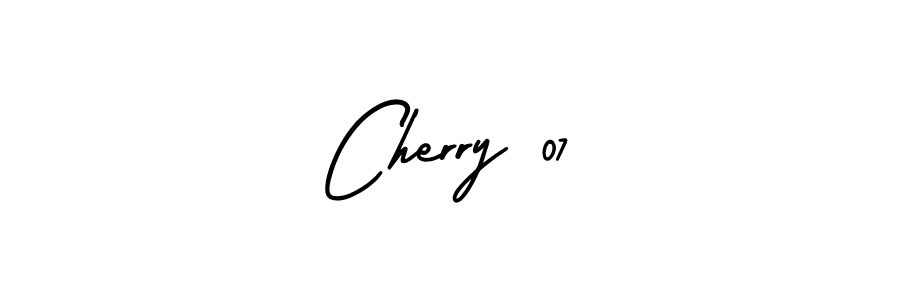 The best way (AmerikaSignatureDemo-Regular) to make a short signature is to pick only two or three words in your name. The name Cherry 07 include a total of six letters. For converting this name. Cherry 07 signature style 3 images and pictures png