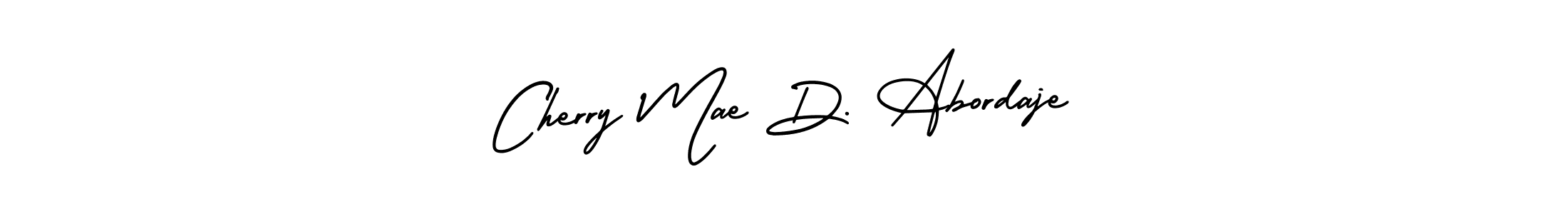 Cherry Mae D. Abordaje stylish signature style. Best Handwritten Sign (AmerikaSignatureDemo-Regular) for my name. Handwritten Signature Collection Ideas for my name Cherry Mae D. Abordaje. Cherry Mae D. Abordaje signature style 3 images and pictures png