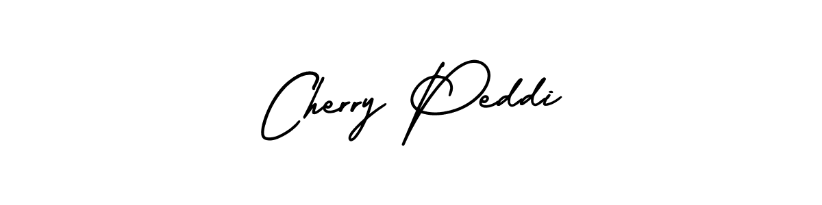 How to make Cherry Peddi name signature. Use AmerikaSignatureDemo-Regular style for creating short signs online. This is the latest handwritten sign. Cherry Peddi signature style 3 images and pictures png