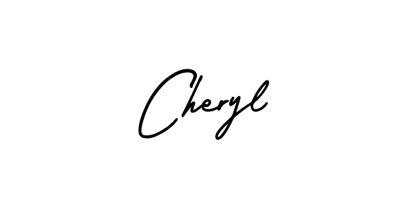 The best way (AmerikaSignatureDemo-Regular) to make a short signature is to pick only two or three words in your name. The name Cheryl include a total of six letters. For converting this name. Cheryl signature style 3 images and pictures png