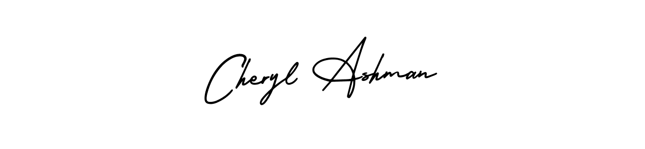 You should practise on your own different ways (AmerikaSignatureDemo-Regular) to write your name (Cheryl Ashman) in signature. don't let someone else do it for you. Cheryl Ashman signature style 3 images and pictures png