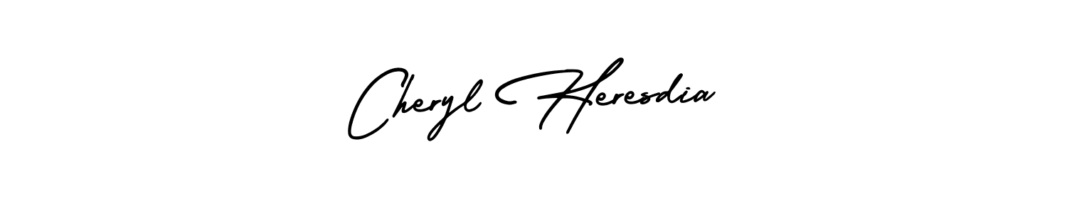 The best way (AmerikaSignatureDemo-Regular) to make a short signature is to pick only two or three words in your name. The name Cheryl Heresdia include a total of six letters. For converting this name. Cheryl Heresdia signature style 3 images and pictures png