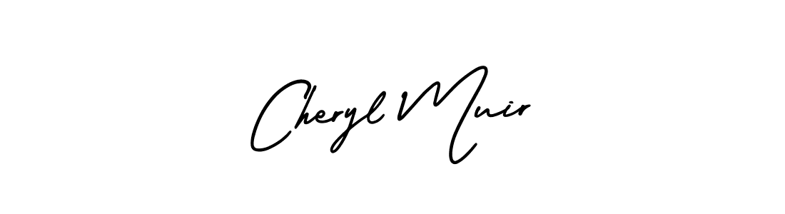 Cheryl Muir stylish signature style. Best Handwritten Sign (AmerikaSignatureDemo-Regular) for my name. Handwritten Signature Collection Ideas for my name Cheryl Muir. Cheryl Muir signature style 3 images and pictures png