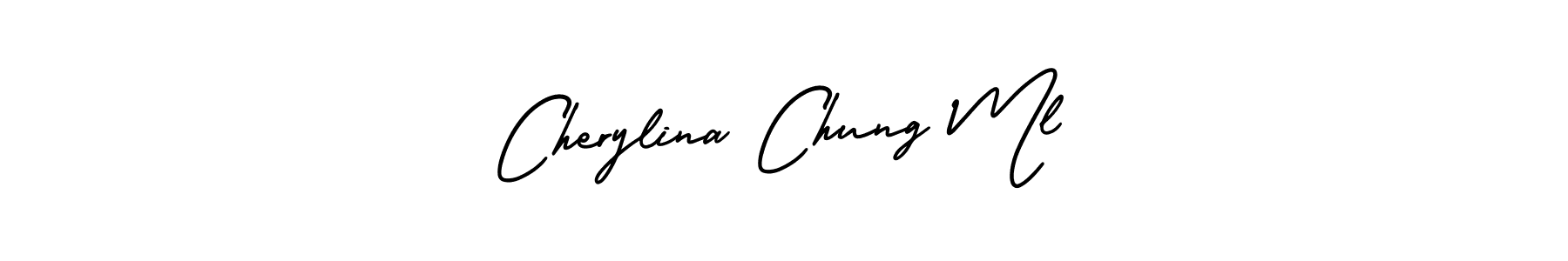 Design your own signature with our free online signature maker. With this signature software, you can create a handwritten (AmerikaSignatureDemo-Regular) signature for name Cherylina Chung Ml. Cherylina Chung Ml signature style 3 images and pictures png