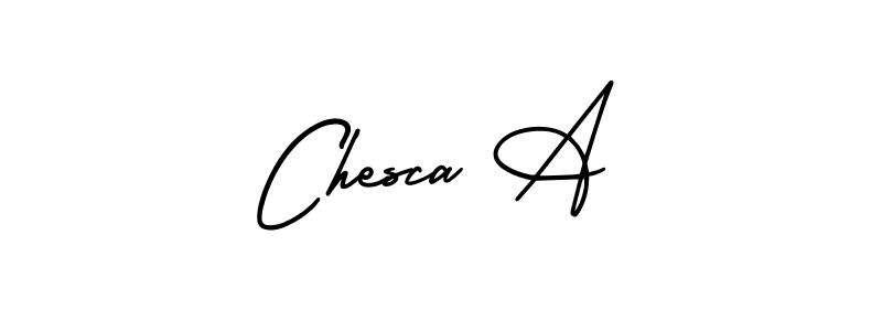 if you are searching for the best signature style for your name Chesca A. so please give up your signature search. here we have designed multiple signature styles  using AmerikaSignatureDemo-Regular. Chesca A signature style 3 images and pictures png