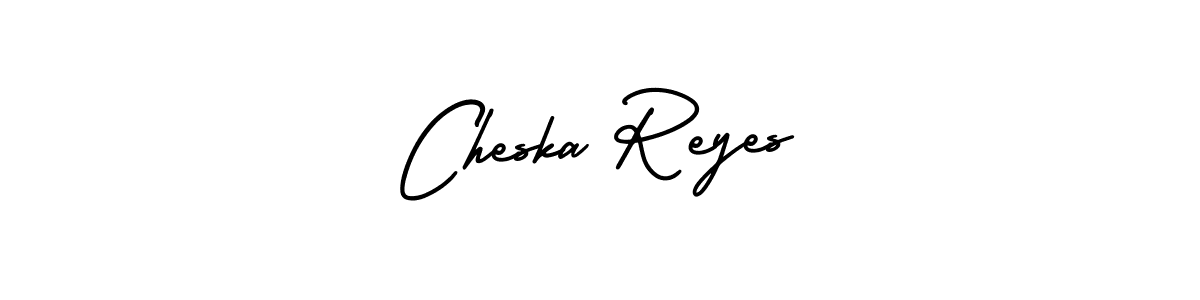 AmerikaSignatureDemo-Regular is a professional signature style that is perfect for those who want to add a touch of class to their signature. It is also a great choice for those who want to make their signature more unique. Get Cheska Reyes name to fancy signature for free. Cheska Reyes signature style 3 images and pictures png