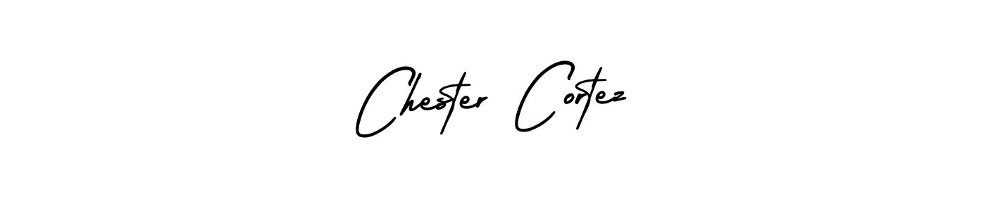 Use a signature maker to create a handwritten signature online. With this signature software, you can design (AmerikaSignatureDemo-Regular) your own signature for name Chester Cortez. Chester Cortez signature style 3 images and pictures png