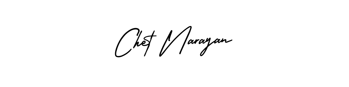 Use a signature maker to create a handwritten signature online. With this signature software, you can design (AmerikaSignatureDemo-Regular) your own signature for name Chet Narayan. Chet Narayan signature style 3 images and pictures png