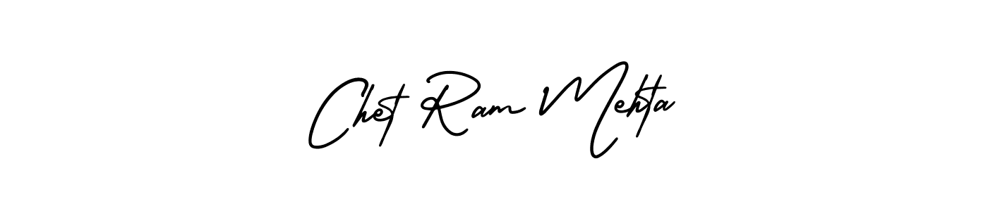 Use a signature maker to create a handwritten signature online. With this signature software, you can design (AmerikaSignatureDemo-Regular) your own signature for name Chet Ram Mehta. Chet Ram Mehta signature style 3 images and pictures png