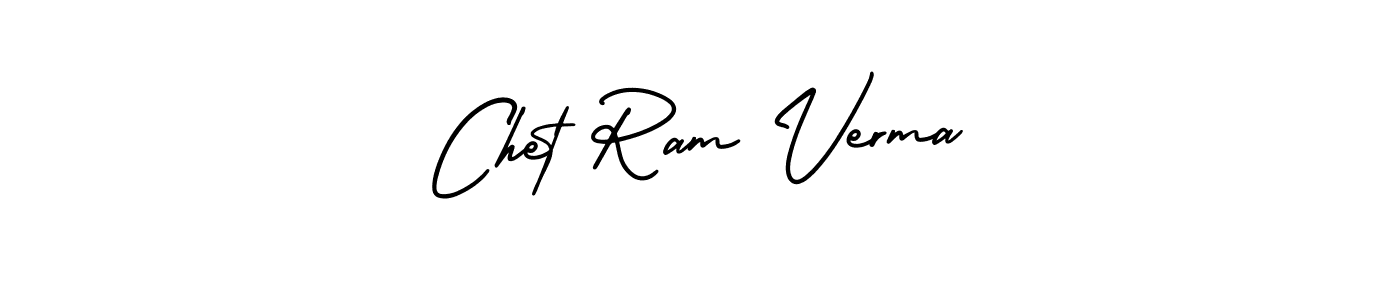 Also You can easily find your signature by using the search form. We will create Chet Ram Verma name handwritten signature images for you free of cost using AmerikaSignatureDemo-Regular sign style. Chet Ram Verma signature style 3 images and pictures png