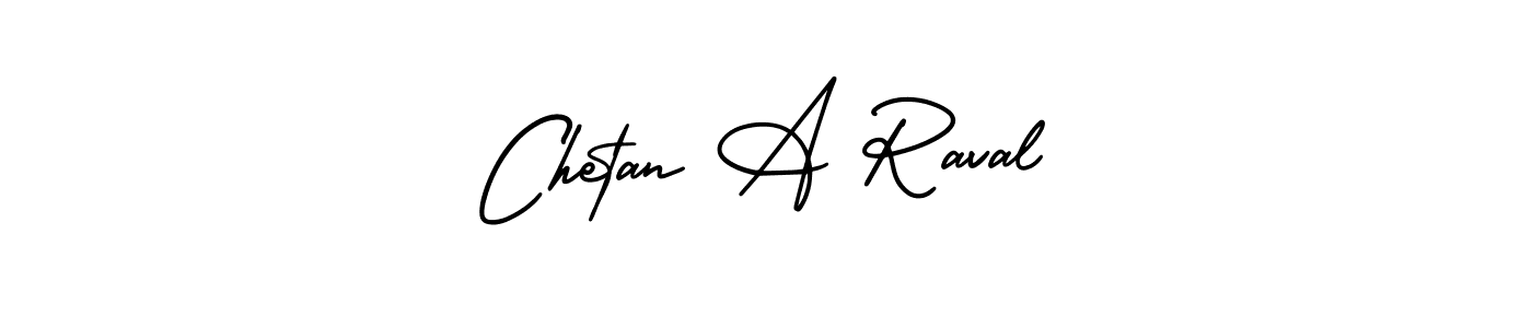 Design your own signature with our free online signature maker. With this signature software, you can create a handwritten (AmerikaSignatureDemo-Regular) signature for name Chetan A Raval. Chetan A Raval signature style 3 images and pictures png