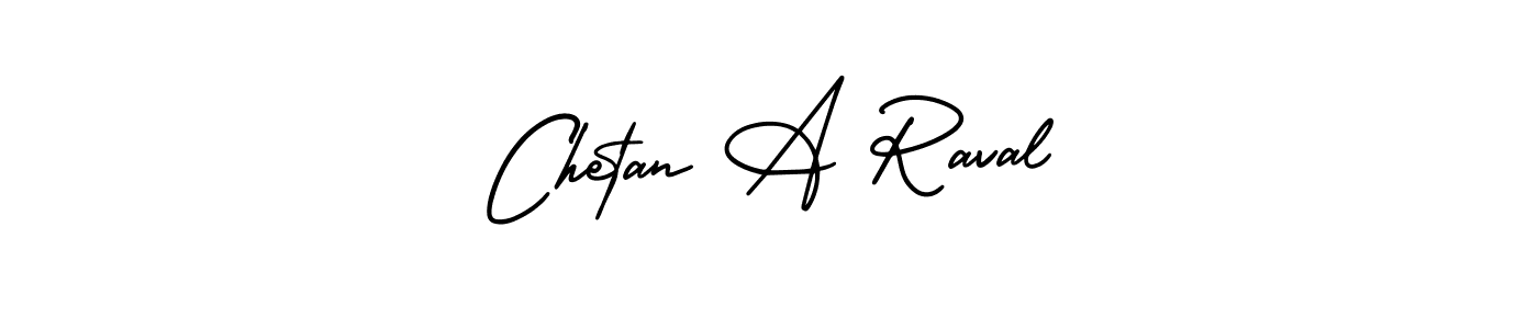 This is the best signature style for the Chetan A Raval name. Also you like these signature font (AmerikaSignatureDemo-Regular). Mix name signature. Chetan A Raval signature style 3 images and pictures png