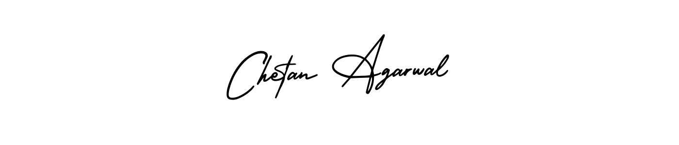 Make a beautiful signature design for name Chetan Agarwal. With this signature (AmerikaSignatureDemo-Regular) style, you can create a handwritten signature for free. Chetan Agarwal signature style 3 images and pictures png