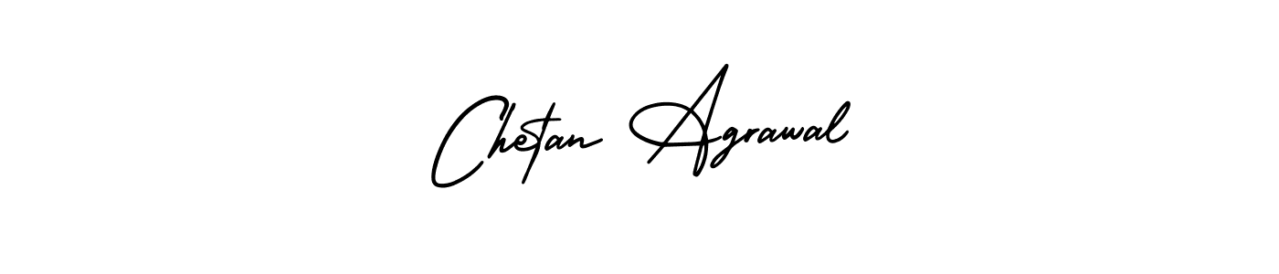 Make a beautiful signature design for name Chetan Agrawal. With this signature (AmerikaSignatureDemo-Regular) style, you can create a handwritten signature for free. Chetan Agrawal signature style 3 images and pictures png