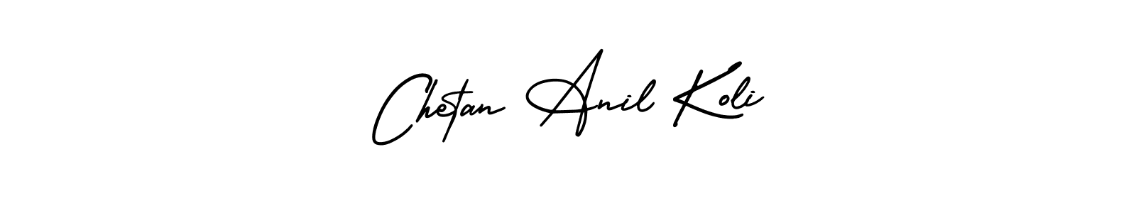 How to make Chetan Anil Koli signature? AmerikaSignatureDemo-Regular is a professional autograph style. Create handwritten signature for Chetan Anil Koli name. Chetan Anil Koli signature style 3 images and pictures png