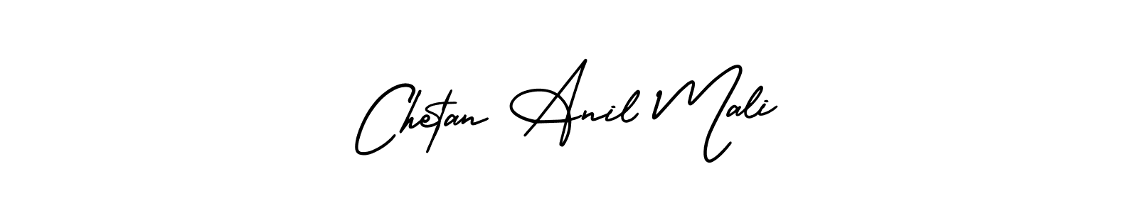 This is the best signature style for the Chetan Anil Mali name. Also you like these signature font (AmerikaSignatureDemo-Regular). Mix name signature. Chetan Anil Mali signature style 3 images and pictures png