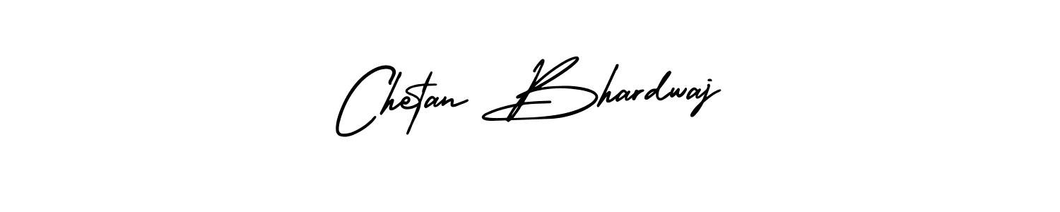 How to make Chetan Bhardwaj name signature. Use AmerikaSignatureDemo-Regular style for creating short signs online. This is the latest handwritten sign. Chetan Bhardwaj signature style 3 images and pictures png