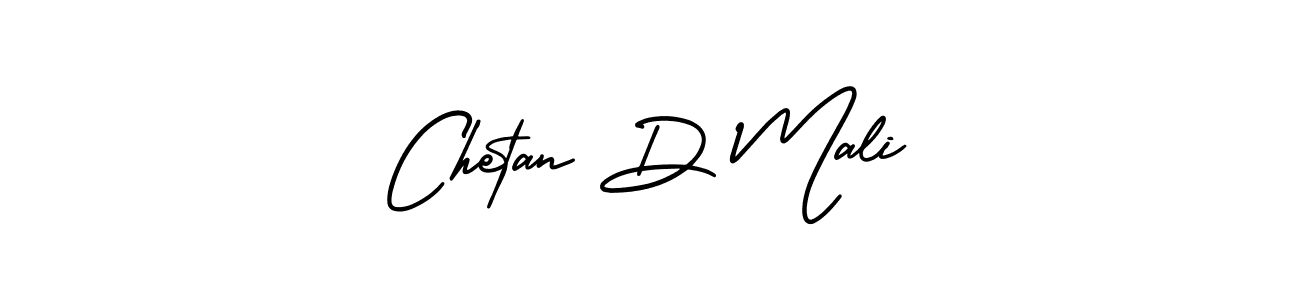 Chetan D Mali stylish signature style. Best Handwritten Sign (AmerikaSignatureDemo-Regular) for my name. Handwritten Signature Collection Ideas for my name Chetan D Mali. Chetan D Mali signature style 3 images and pictures png