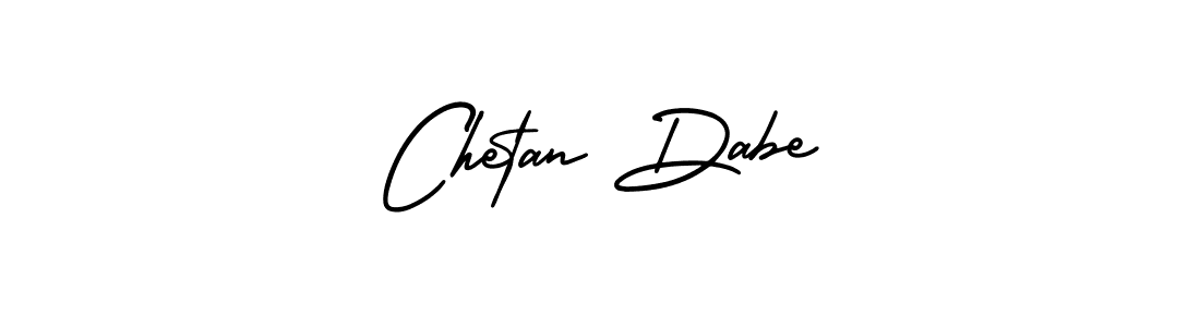 How to make Chetan Dabe name signature. Use AmerikaSignatureDemo-Regular style for creating short signs online. This is the latest handwritten sign. Chetan Dabe signature style 3 images and pictures png