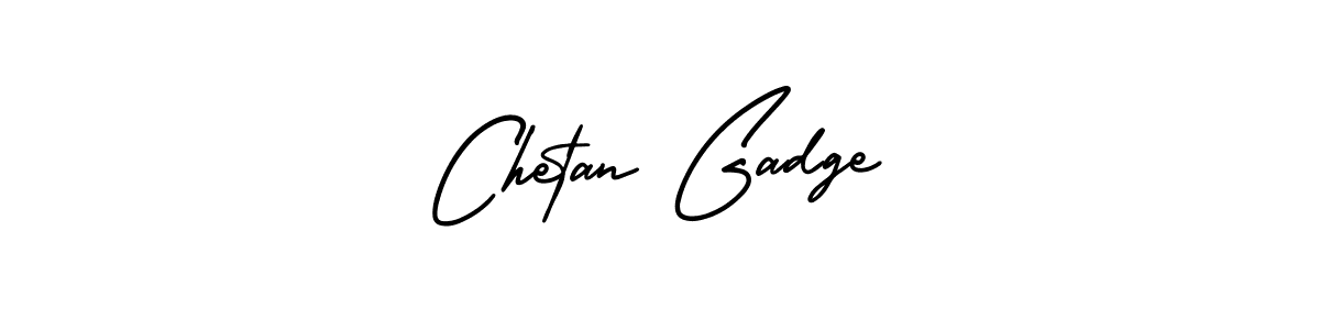 How to make Chetan Gadge signature? AmerikaSignatureDemo-Regular is a professional autograph style. Create handwritten signature for Chetan Gadge name. Chetan Gadge signature style 3 images and pictures png