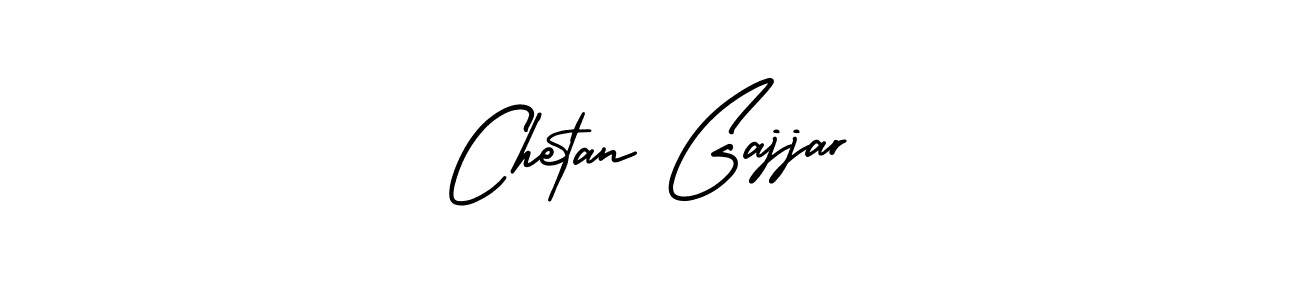How to make Chetan Gajjar name signature. Use AmerikaSignatureDemo-Regular style for creating short signs online. This is the latest handwritten sign. Chetan Gajjar signature style 3 images and pictures png