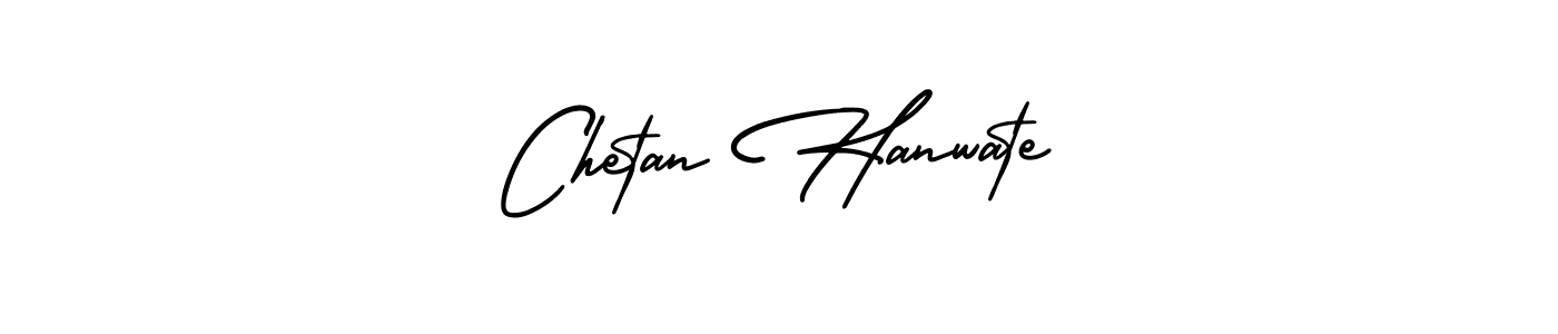 The best way (AmerikaSignatureDemo-Regular) to make a short signature is to pick only two or three words in your name. The name Chetan Hanwate include a total of six letters. For converting this name. Chetan Hanwate signature style 3 images and pictures png